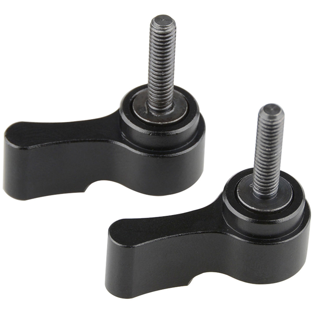 

CAMVATE M4 Male Thread Rotating Knob Adjustable Screw, 15mm Long, Black, 2-Pack