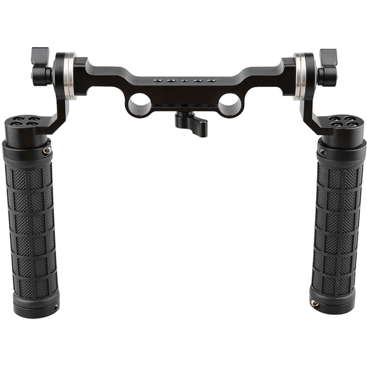 

CAMVATE Rubber Handle Rig & 15mm Rod Clamp with ARRI Rosette Adapter, Black Knob
