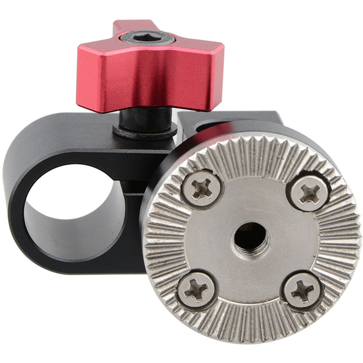 

CAMVATE 15mm Single Rod Clamp with ARRI Rosette Mount, Red Thumbscrew