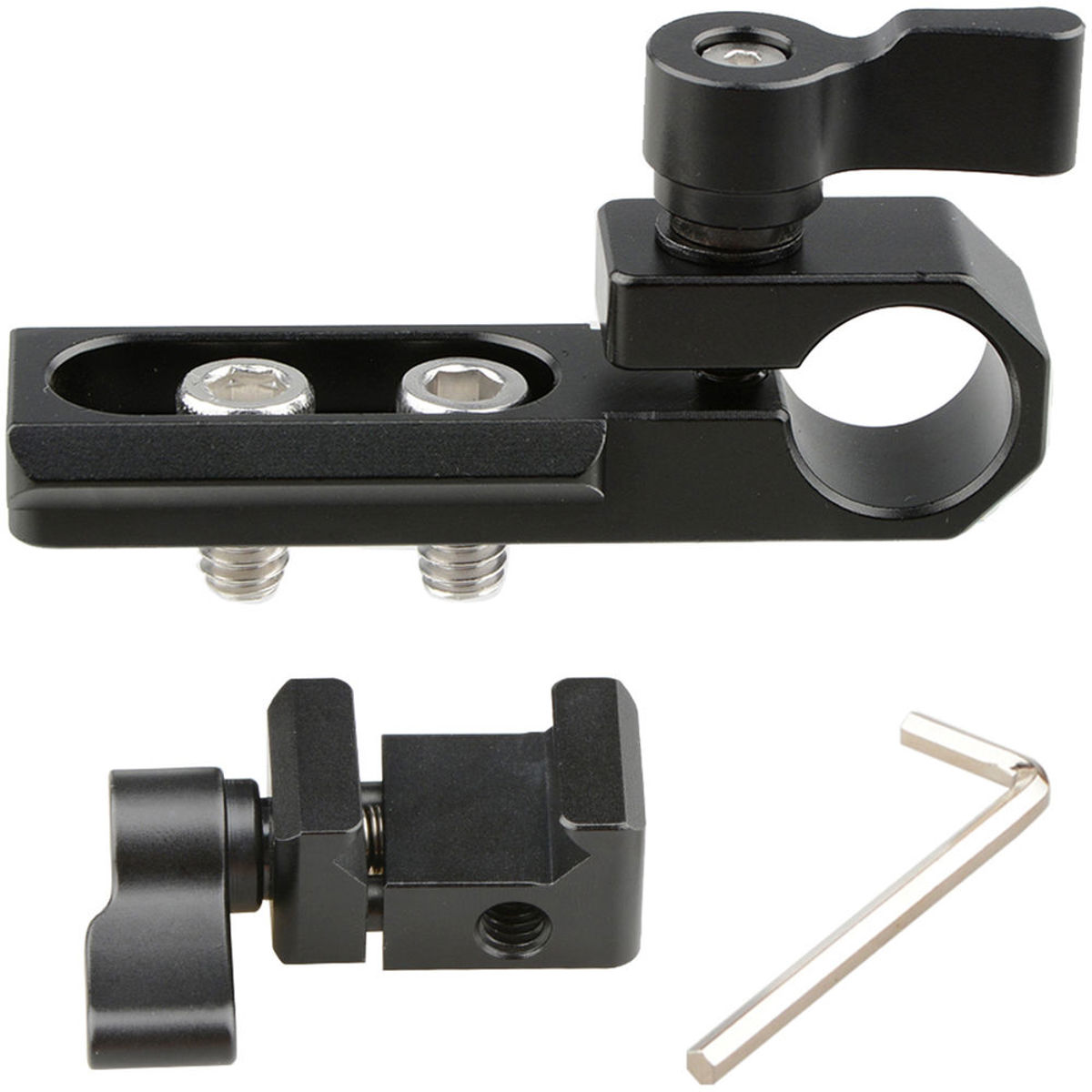 

CAMVATE Single 15mm Rod Clamp, NATO Clamp for GH5, 5DMarkIII Rig, Black Wingnut