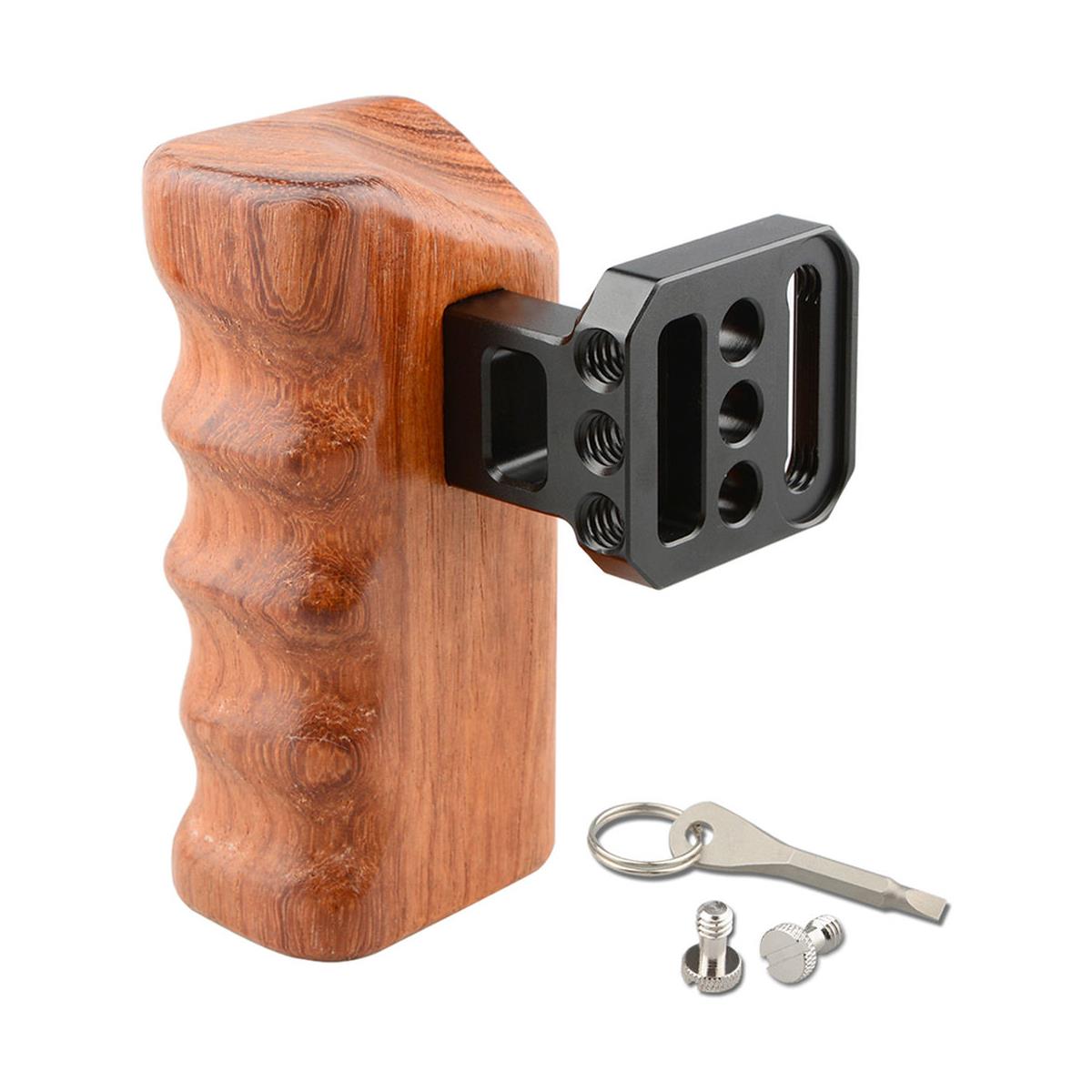 Image of CAMVATE Right Hand Wooden Handle Grip for Panasonic GH Series Cages