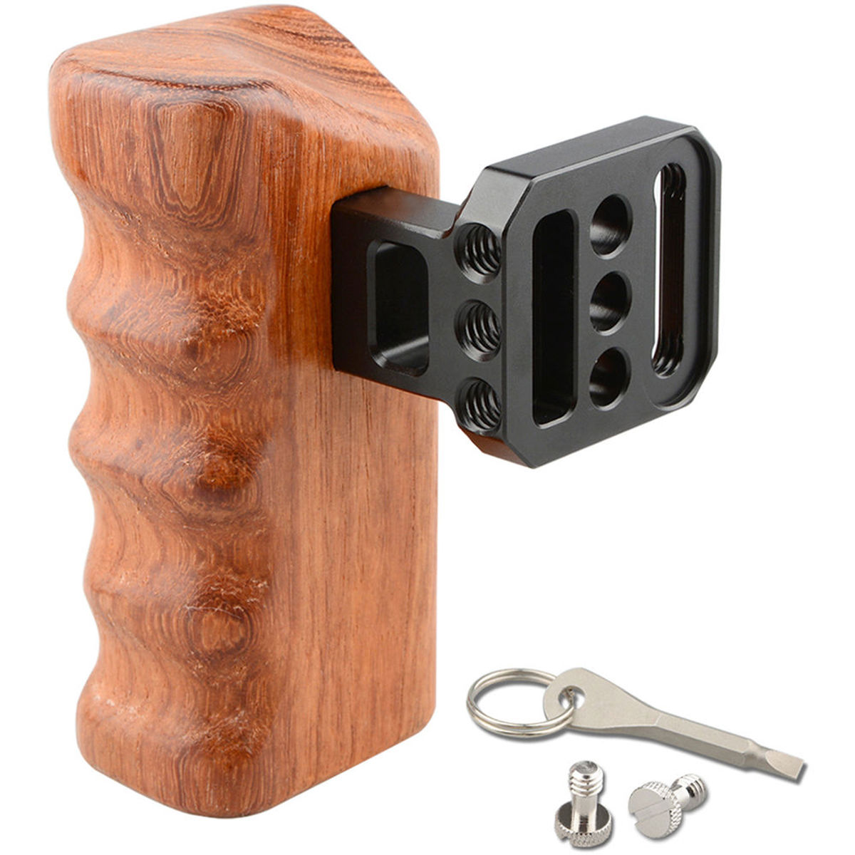 Image of CAMVATE Right Hand Wooden Handle Grip for Panasonic GH Series Cages