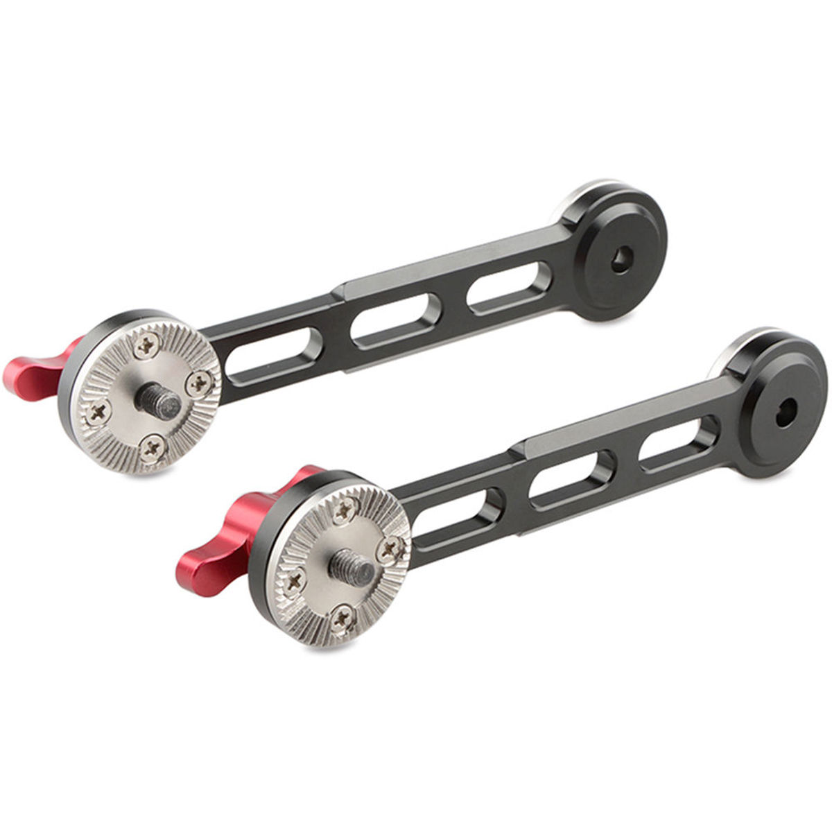 

CAMVATE NATO Rail Rosette Extension Arm, Red Thumbscrew, 2-Pack