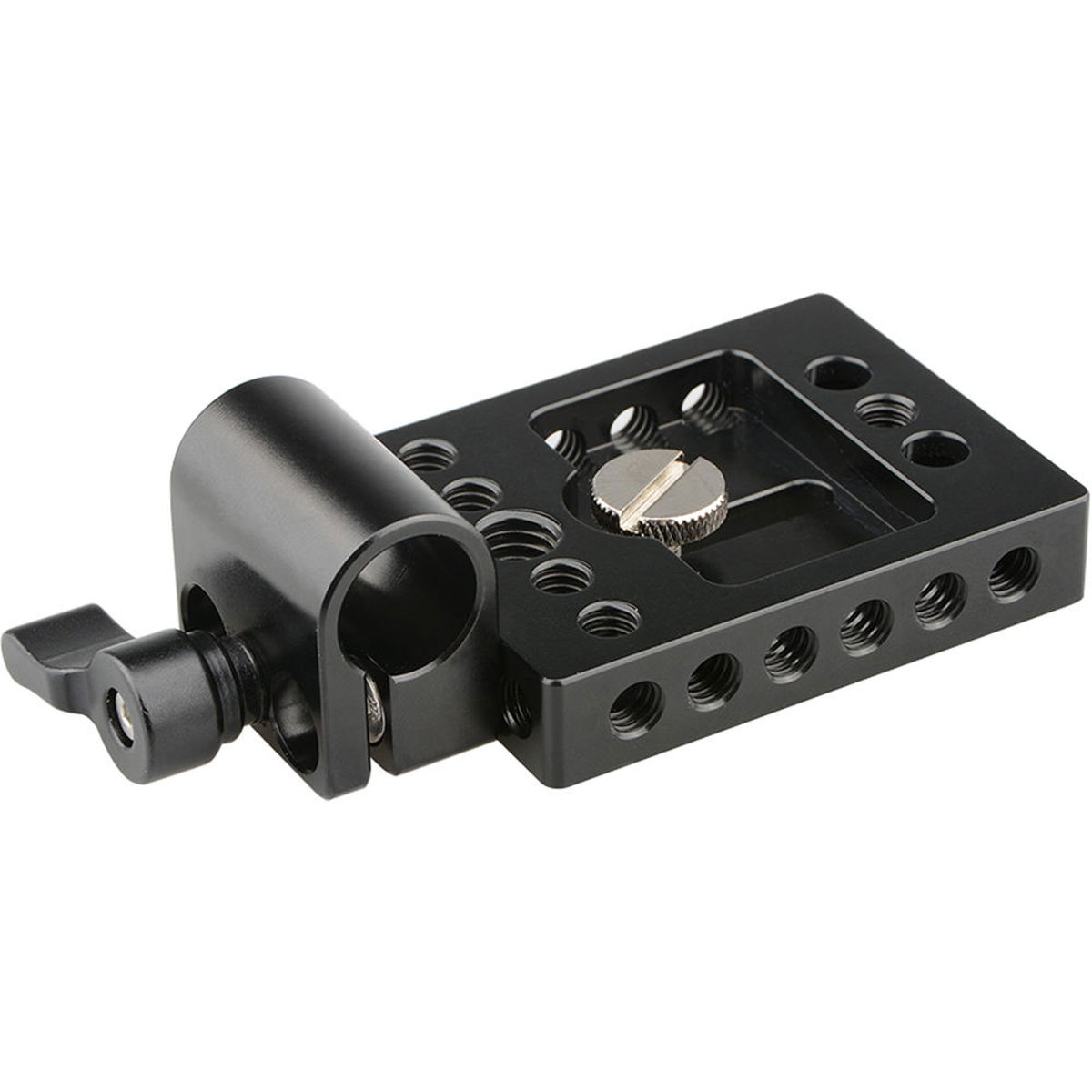 

CAMVATE Mini Mounting Plate Rod Clamp for 15mm Rod Support DSLR Rig