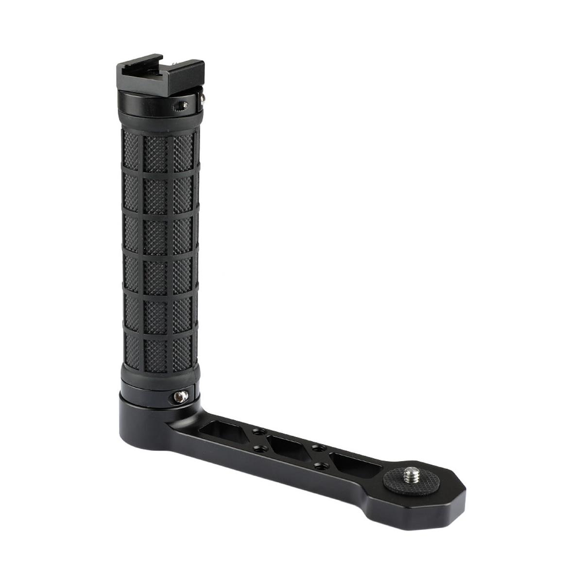 Image of CAMVATE Universal L-Shaped Rubber Handle with Cold Shoe Mount