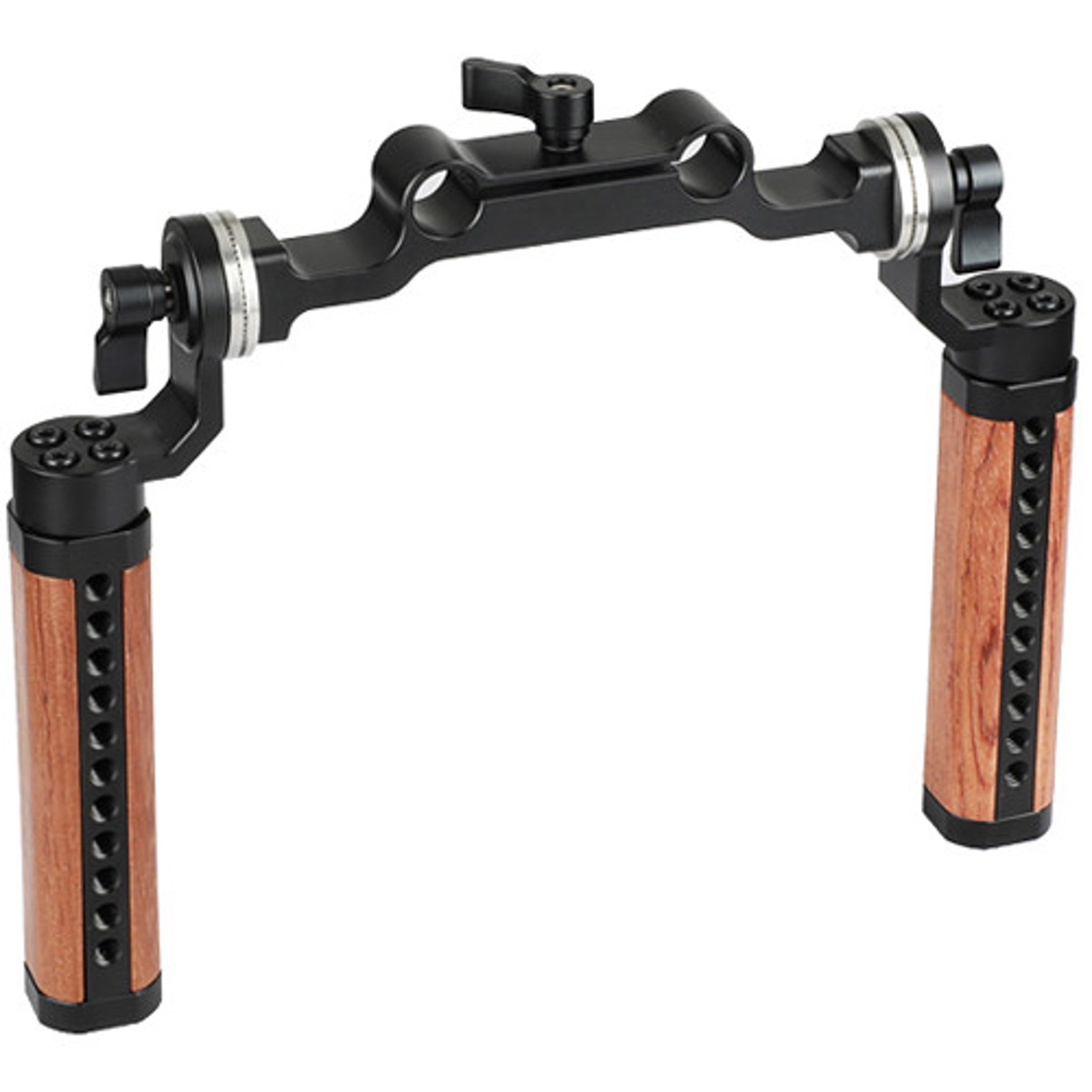 

CAMVATE ARRI-Style Rosette Wooden Handle Grip, 15mm Rod Clamp Railblock, 2-Pack