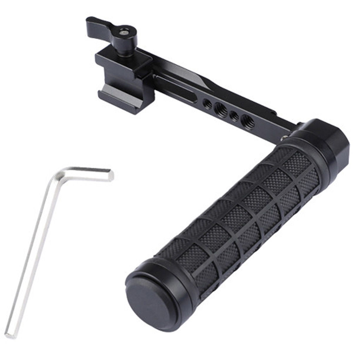 

CAMVATE L-Type Side Handle with NATO Clamp, Rubber Grip
