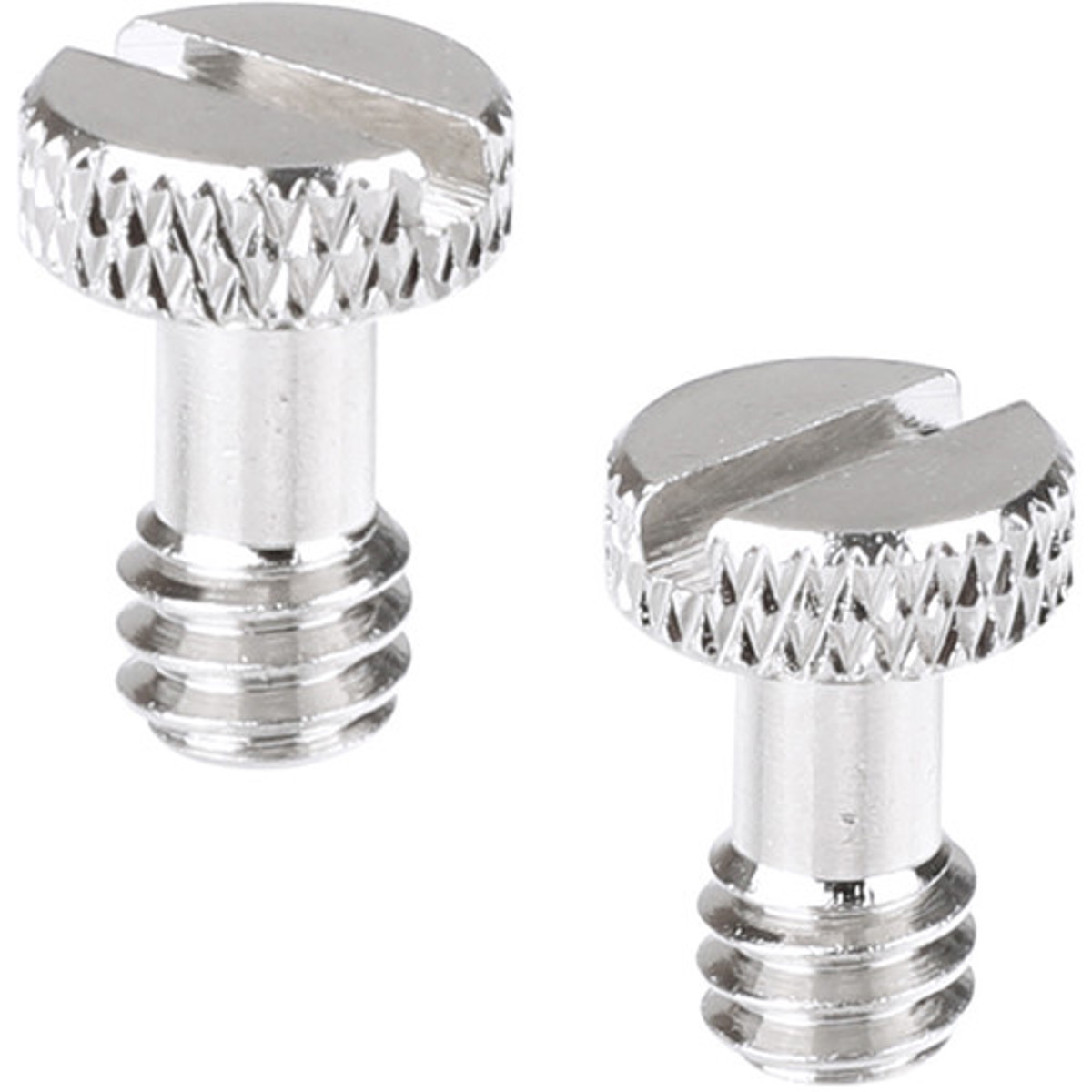 

CAMVATE 1/4" Slotted Screw for Quick Release Plate, Nickel Brass, 2-Pack