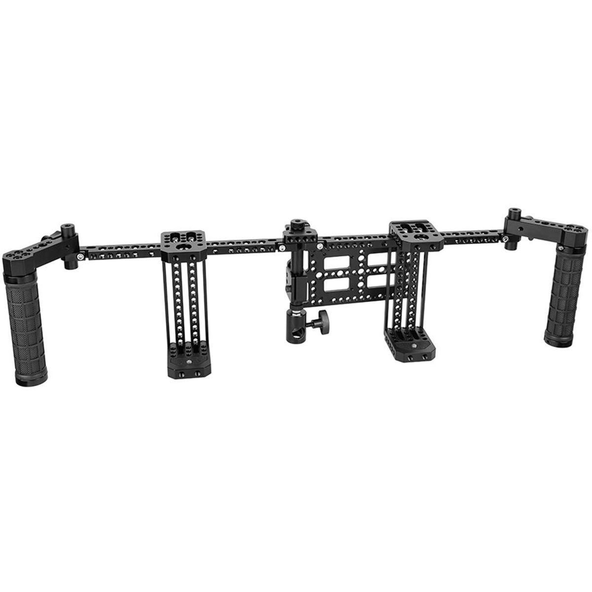 

CAMVATE Dual Director's Monitor Cage Rig w/ Light Stand Mount & Rubber Handgrip