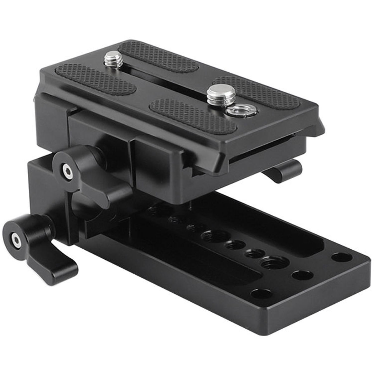 

CAMVATE Manfrotto-Style Plate with 15mm Rod Clamp and Tripod Mounting Plate