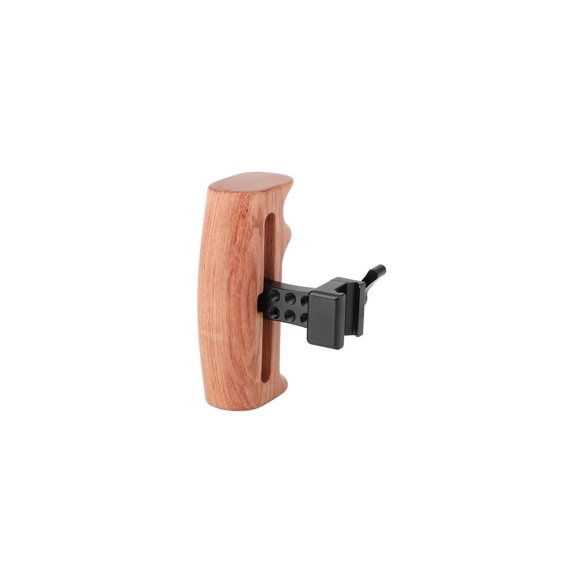 Image of CAMVATE Wooden Handle Grip for DSLR Camera Cage Rig (Either Side)