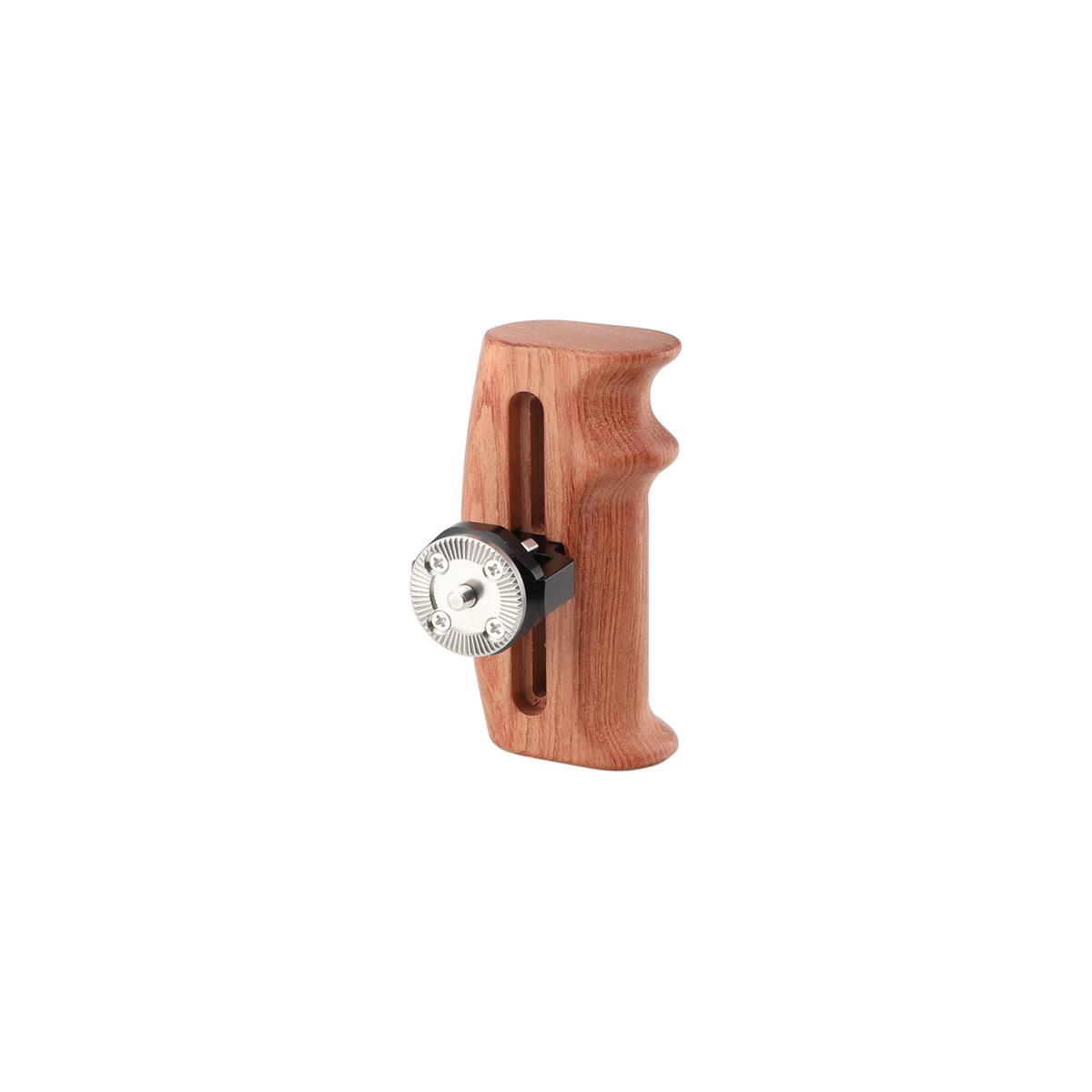 Image of CAMVATE Adjustable Wooden Handgrip for DLSR Camera Cage Kit (Either Side)