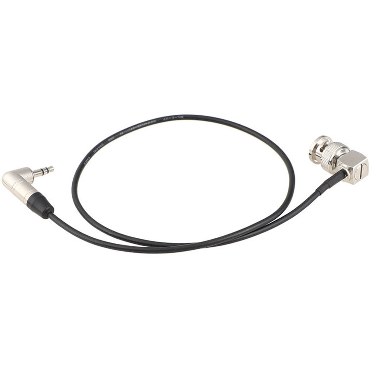 

CAMVATE 18" Right-Angle BNC to 3.5mm Mini Jack Timecode Cable