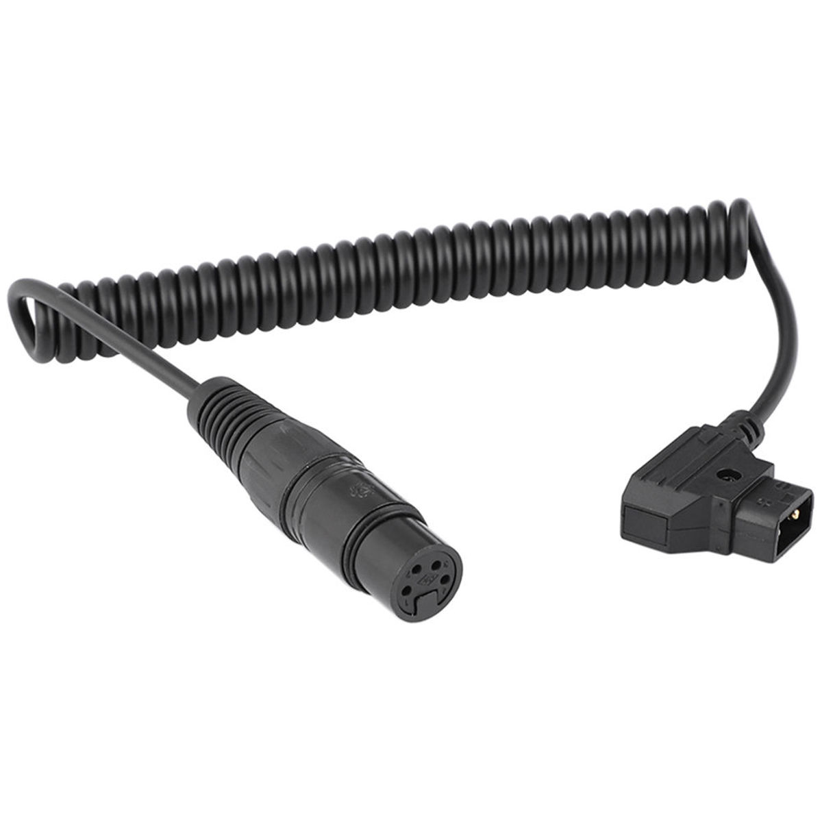 

CAMVATE D-Tap Male to 4-Pin XLR Female Coiled Power Cable