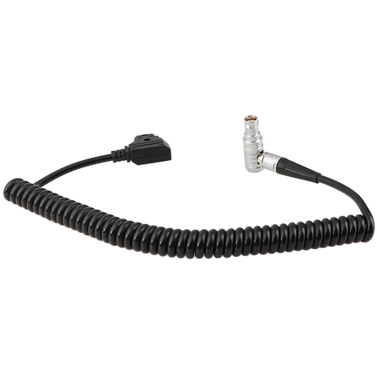 

CAMVATE Coiled D-Tap to Right-Angle 4-Pin Power Cable for C300 Mark II Camera