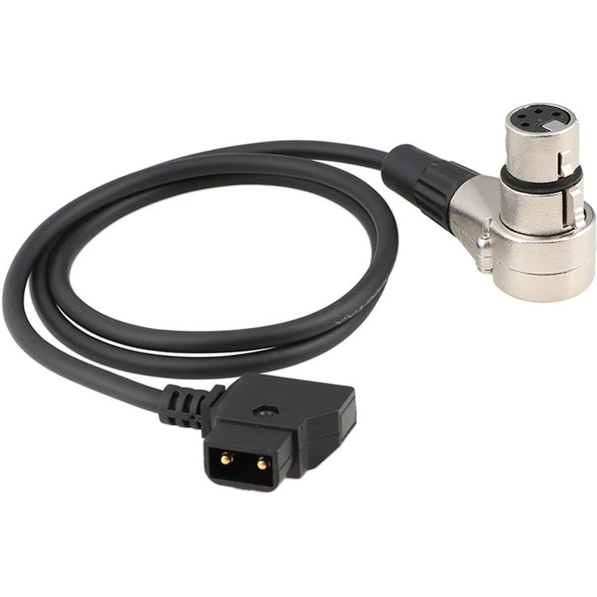 

CAMVATE 28" D-Tap Male to Right Angle 4-Pin XLR Female Power Cable