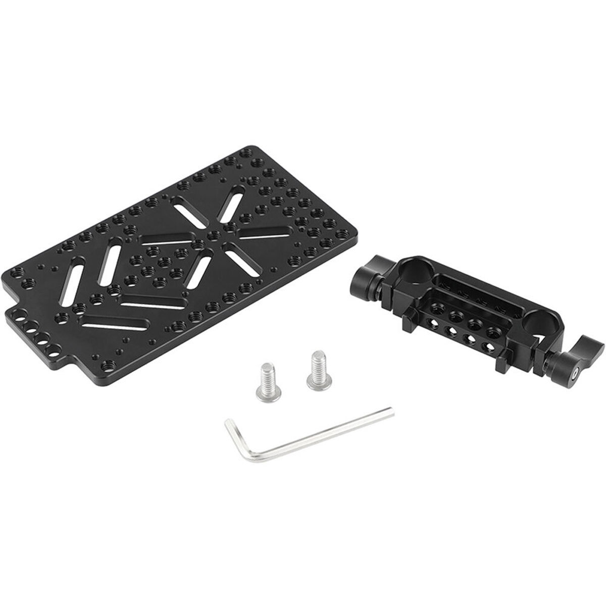 

CAMVATE Cheese-Style Battery Plate Backboard with 15mm Rail Block Rod Clamp