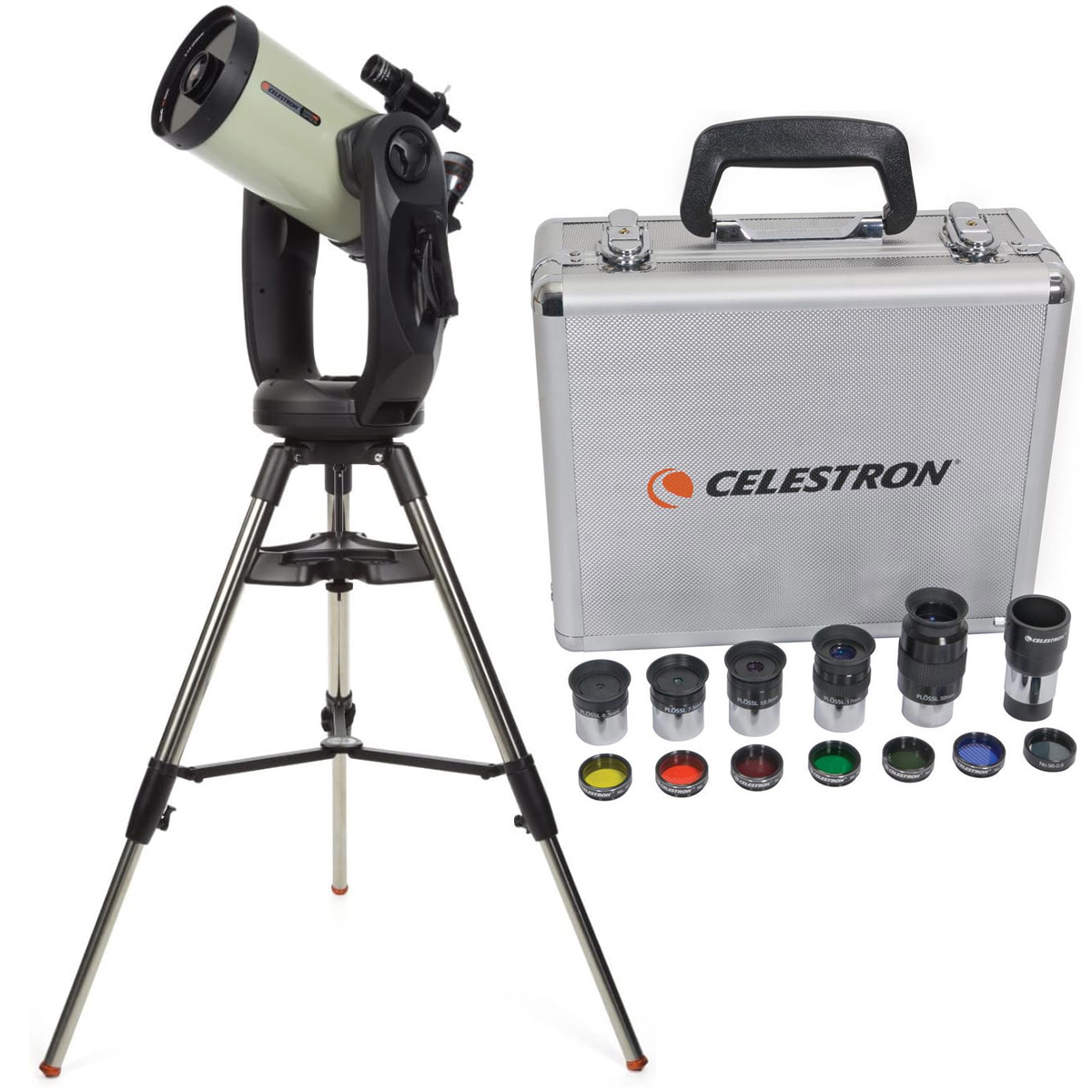 Телескоп Celestron CPC Deluxe 1100 HD с комплектом фильтров для окуляров NexStar+ и 1,25 дюйма