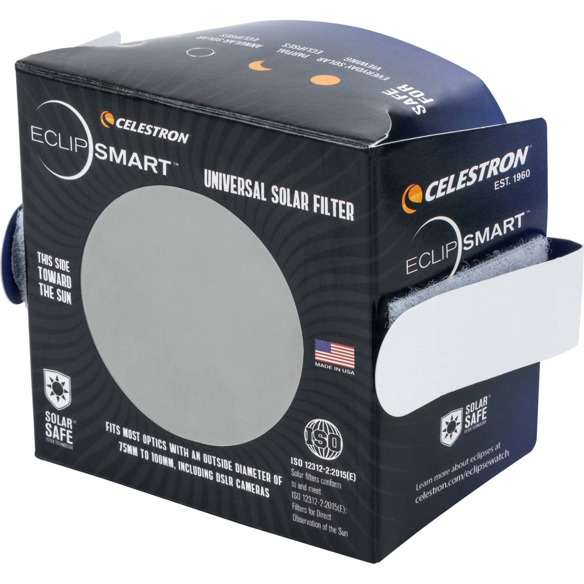 

Celestron EclipSmart Universal Solar Filter for Optics 75 to 100mm