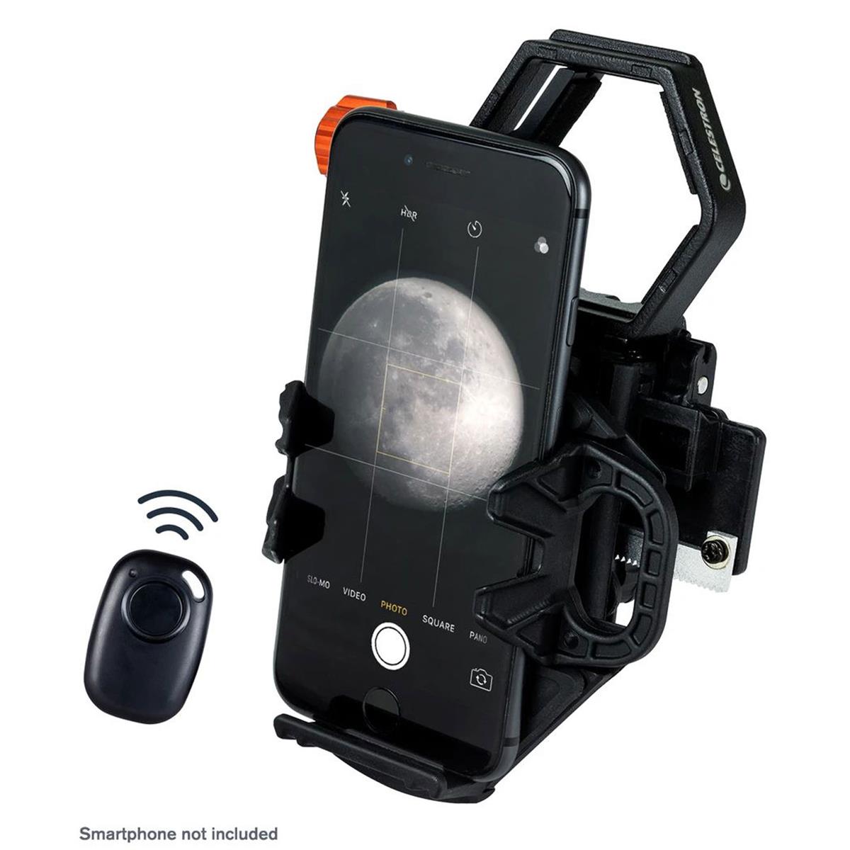 

Celestron NexGO 2-Axis Smartphone Adapter Kit with Bluetooth Remote Controller