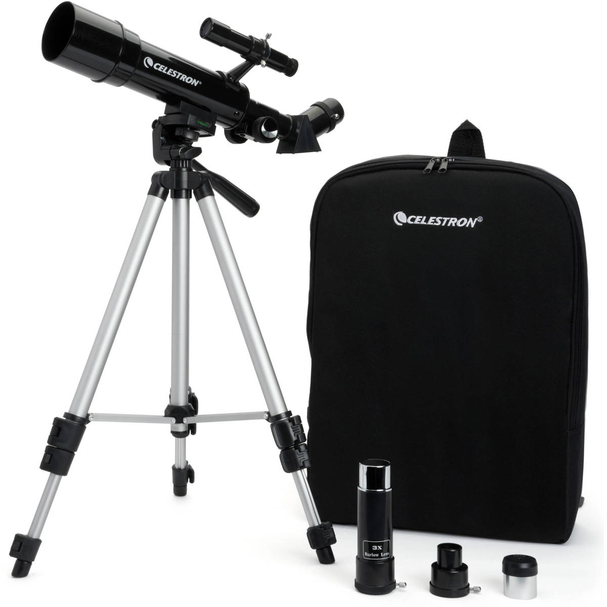 

Celestron Travel Scope 50mm f/7.2 AZ Refractor Telescope Kit