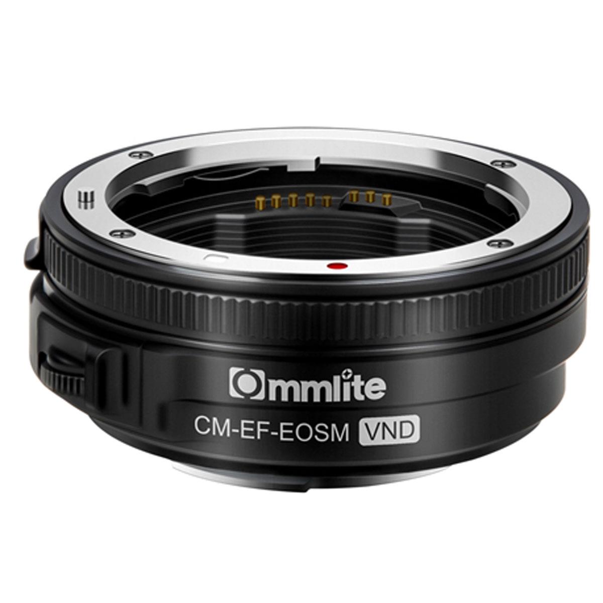 Image of Commlite AF Lens Mount Adapter for EF-Mount Lens to EF-M-Mount with VND Filter