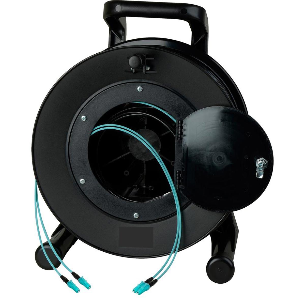 

Camplex 2-Channel LC Multimode OM3 Fiber Optic Tactical Snake, Cable Reel, 1250'