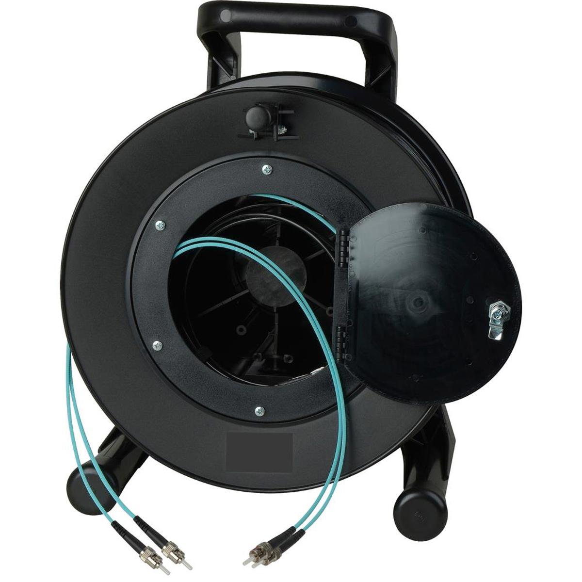 

Camplex 2-Channel ST Multimode Aqua OM3 Fiber Optic Tactical Snake Reel, 2000'