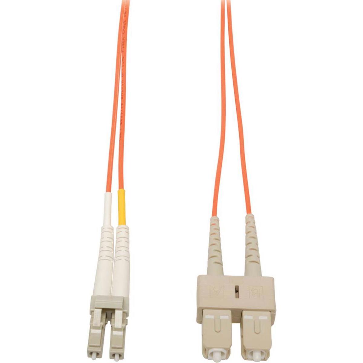 

Camplex 1m (3.28') 62.5/125u Duplex LC to SC Fiber Optic Patch Cable, Orange