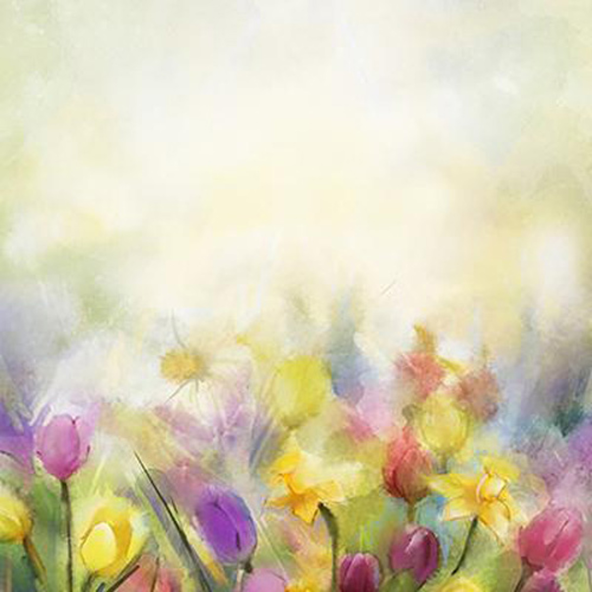 

Click Props Painted Flowers Backdrop, Small