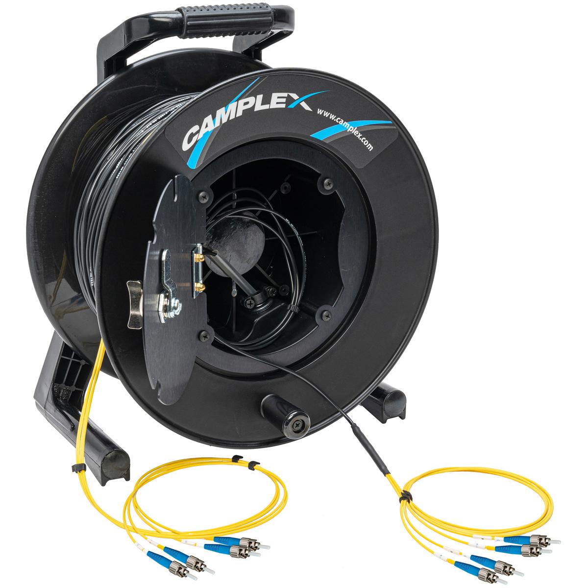 

Camplex 1000' 4-Ch ST Single Mode Fiber Optic Tactical Snake Reel Cable