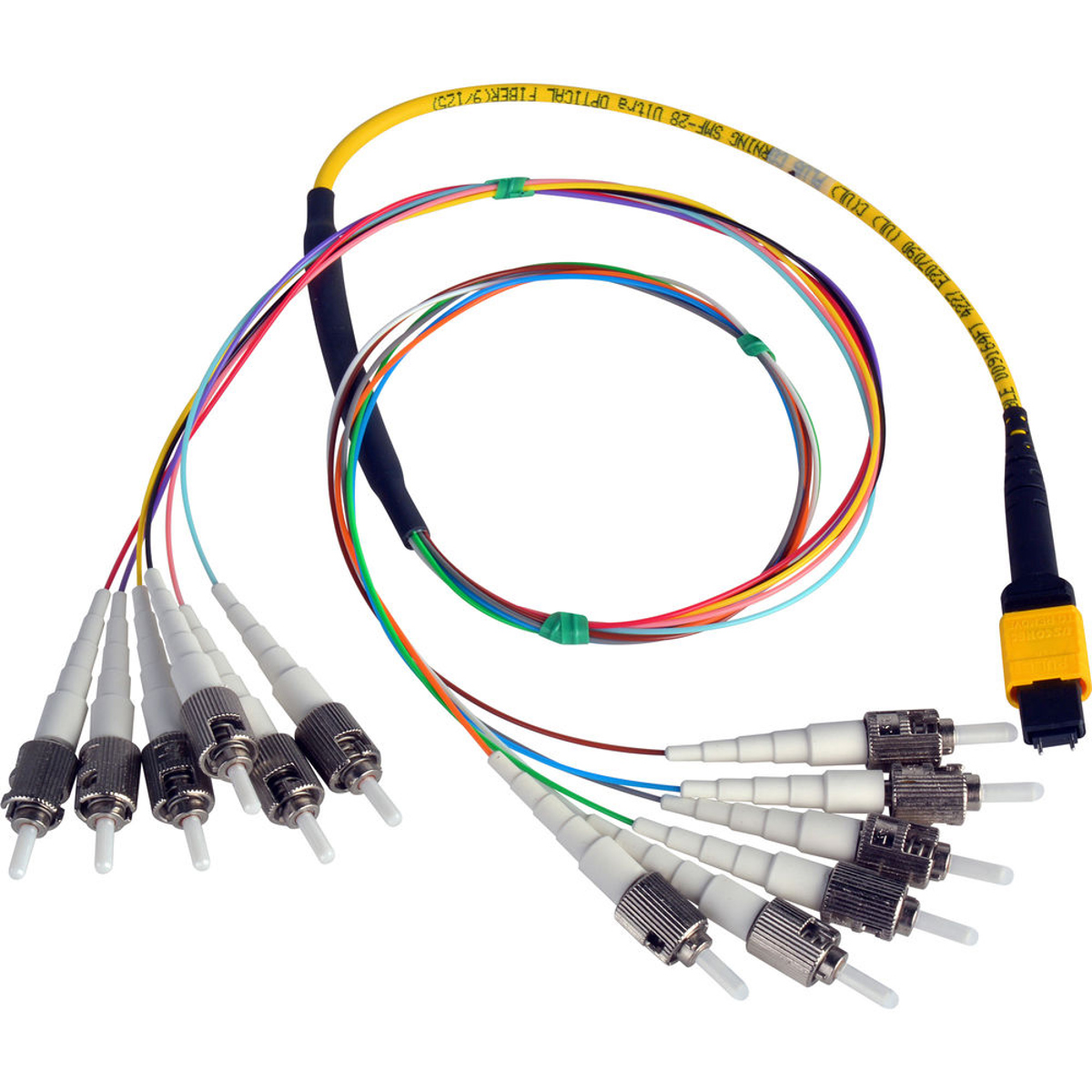 

Camplex 18" MTP Elite APC Male to 12 ST UPC Internal Singlemode Cable, Yellow