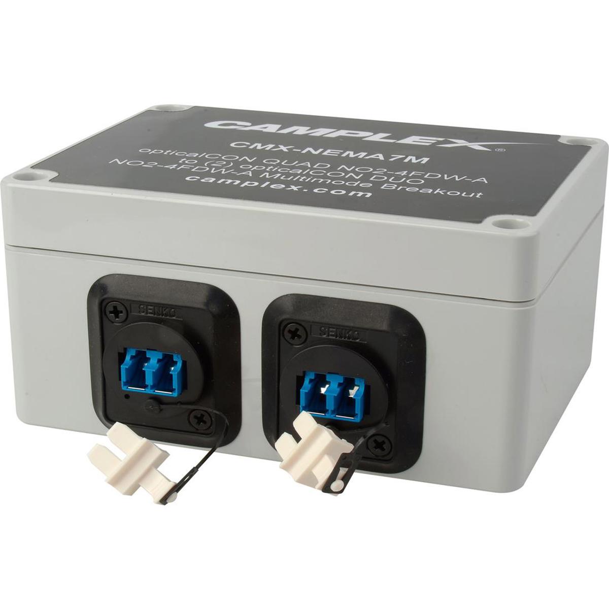 

Camplex OpticalCON QUAD NO4FDW-A to 2 Duplex LC Female OM3 Multimode Adapter Box