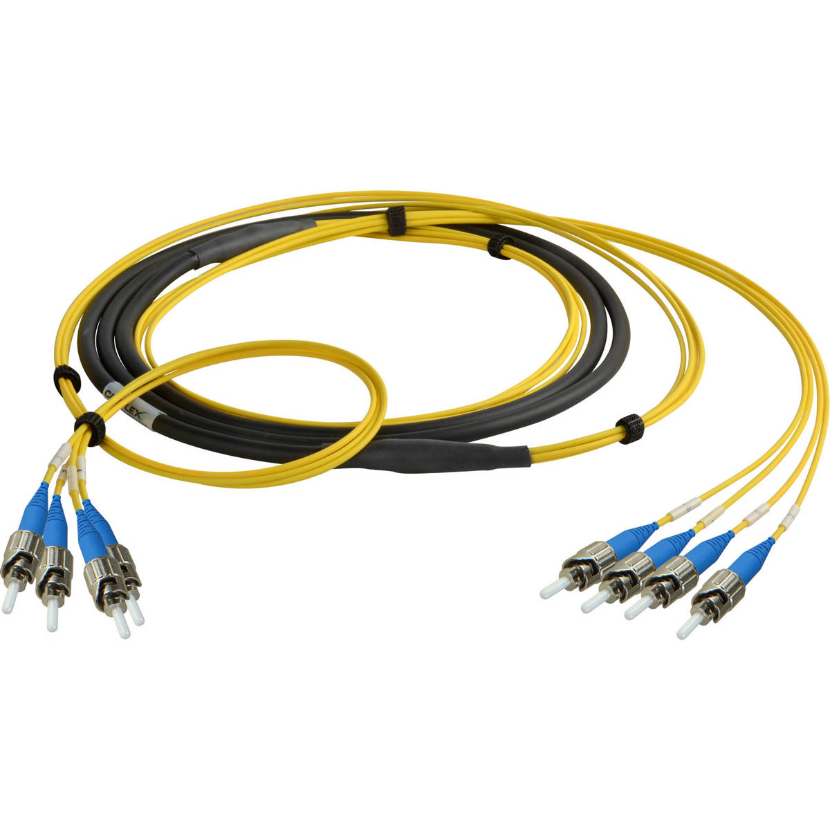 

Camplex 10' 4-Channel ST Singlemode Fiber Optic Tactical Snake Cable