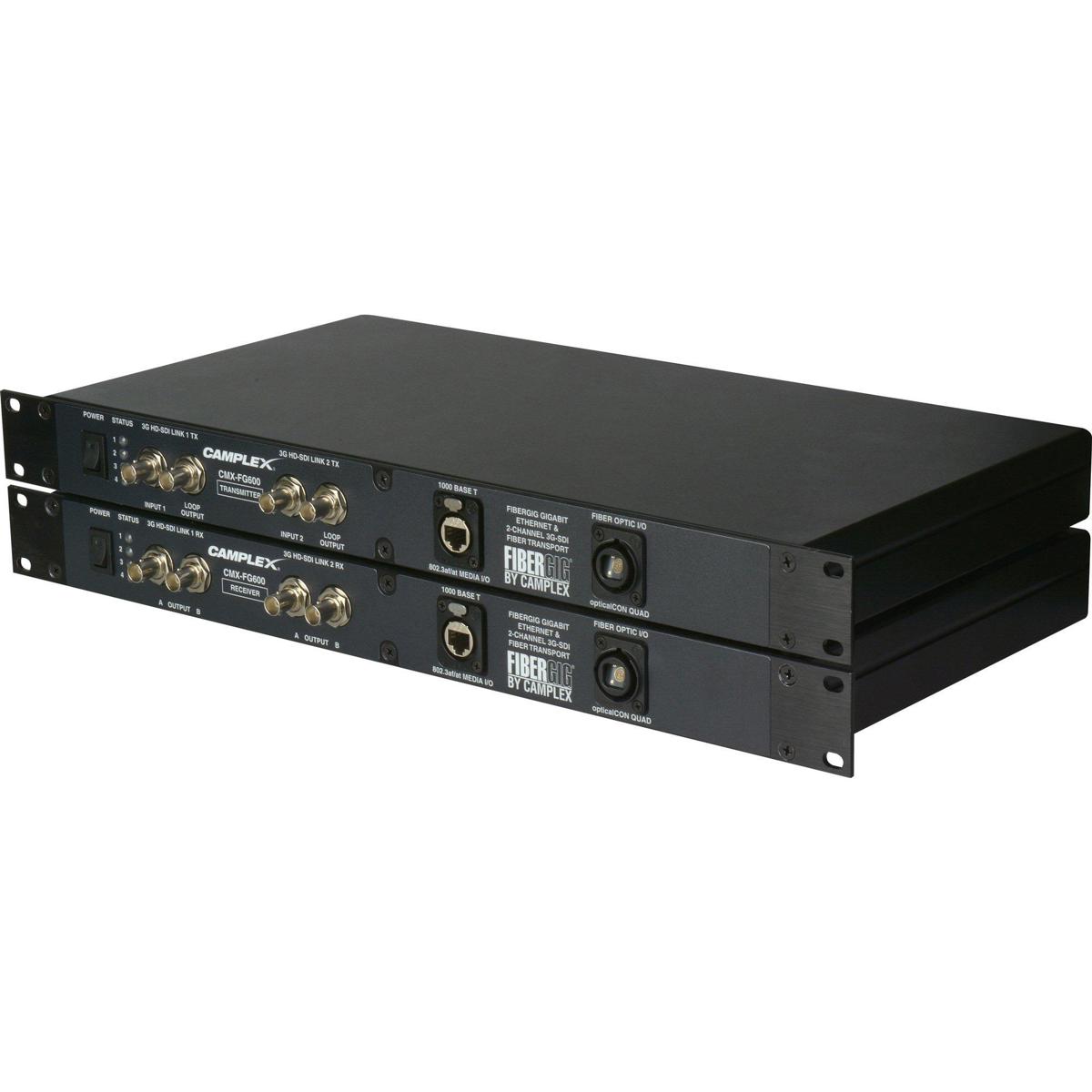 

Camplex FiberGig 3G-HD/SDI Video & GigaBit Transport System, opticalCON QUAD I/O