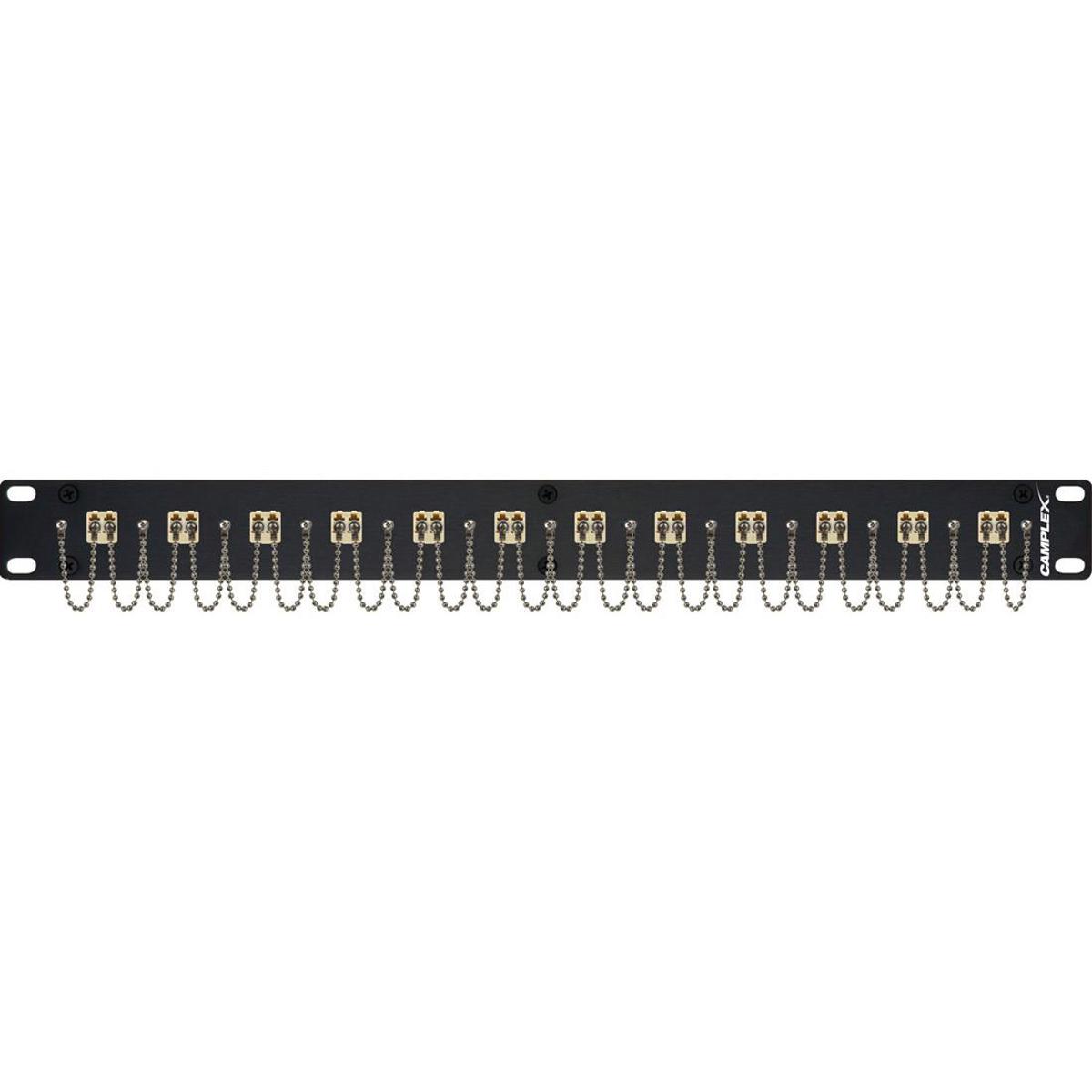 

Camplex 1RU 12-Port LC Duplex Multimode Feed-Thru Panel