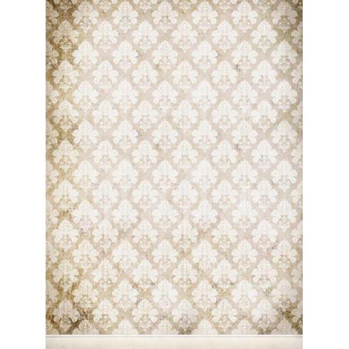 

Click Props Damask Distressed White Backdrop, Large