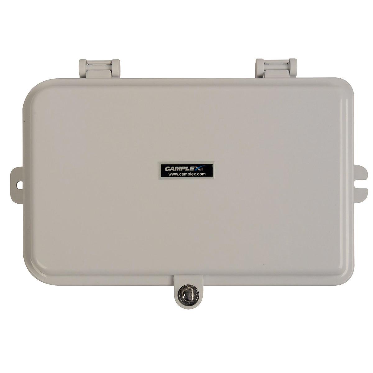 

Camplex Wall Mount Terminal Box with Swing Out Splice Tray for 6x Fiber Adapter