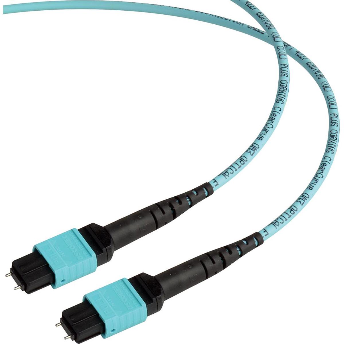 

Camplex 15' MTP Elite PC Male OM3 Multimode OFNP Round Jacket Cable, Aqua
