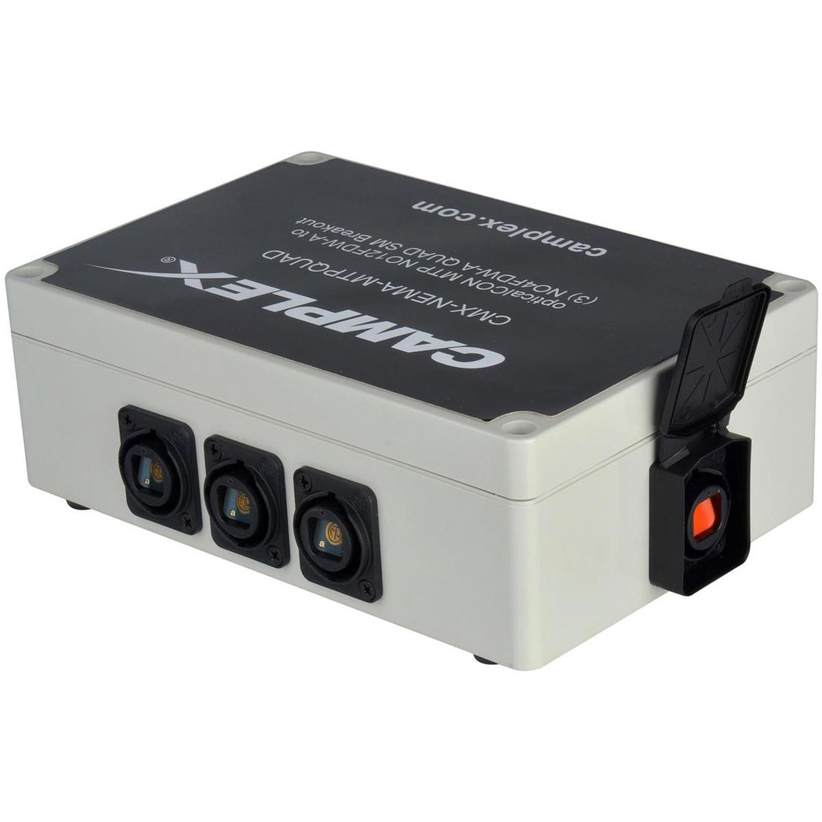 

Camplex OpticalCON MTP NO12FDW-A to 3x SMQUAD NO4FDW-A Breakout Adapter Box
