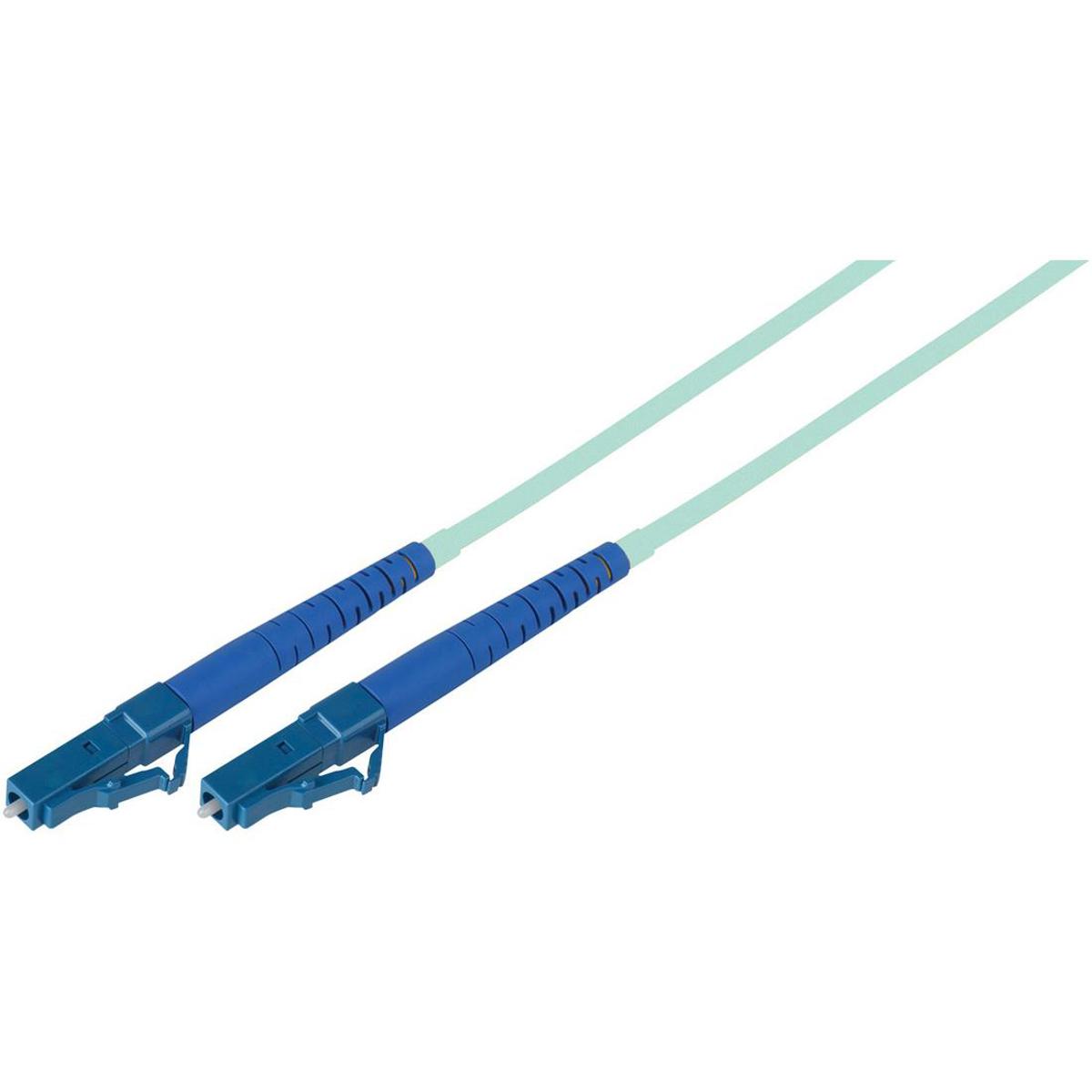 

Camplex OM3 1m (3.28') 50/125u Simplex LC to LC Fiber Optic Patch Cable, Aqua