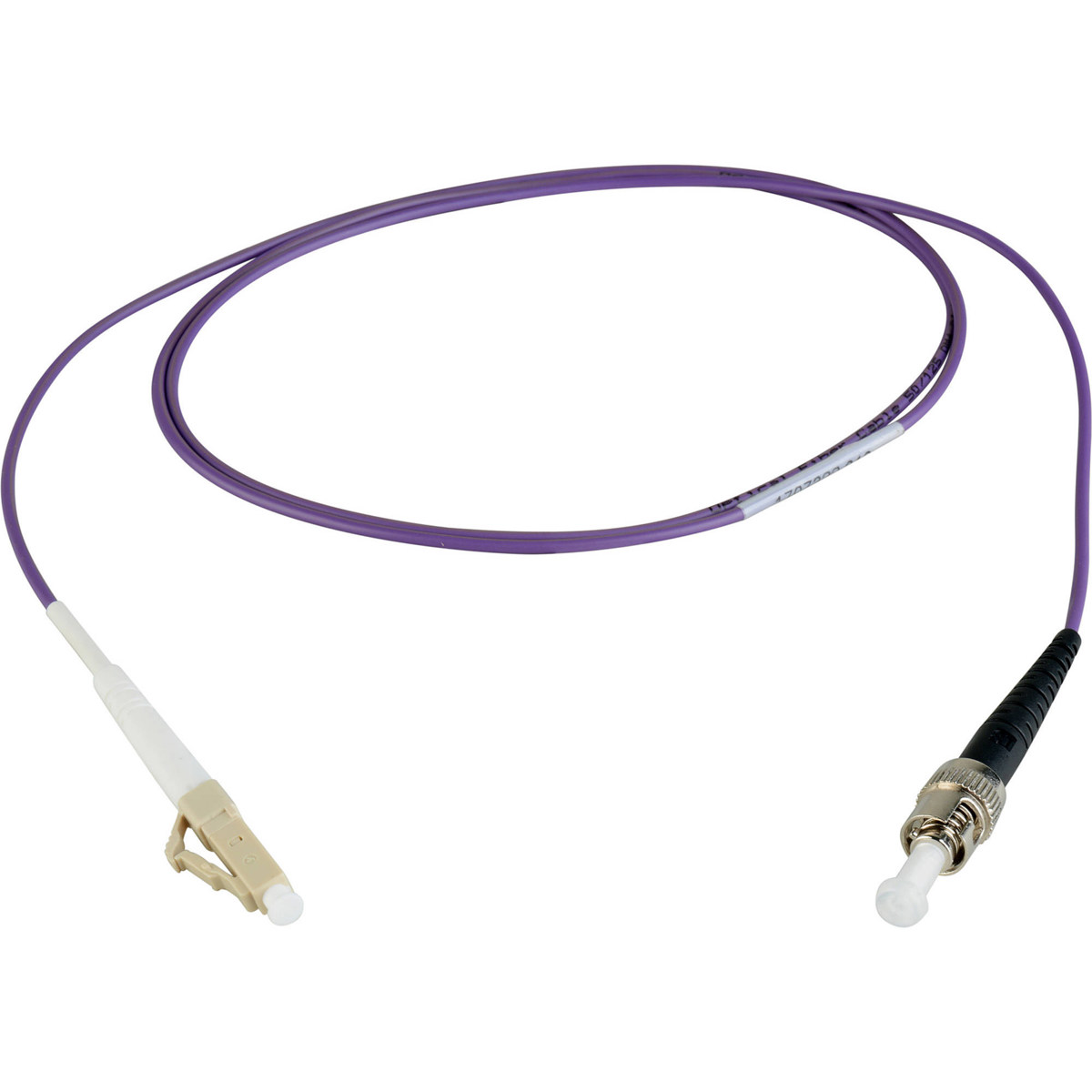

Camplex 16.4' OM4 10/40/100G Multimode Simplex LC-ST Fiber Patch Cable, Purple