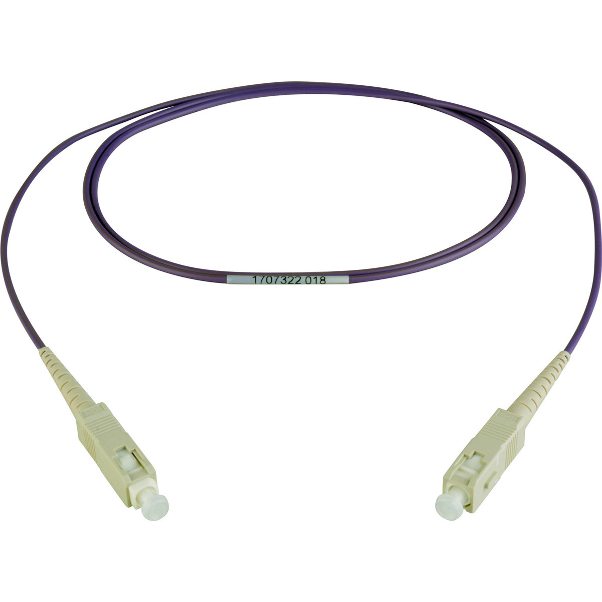 

Camplex 3.28' OM4 10/40/100G Multimode Simplex SC-SC Fiber Patch Cable, Purple