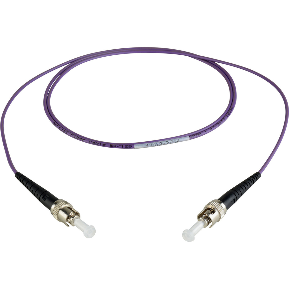 

Camplex 3.28' OM4 10/40/100G Multimode Simplex ST-ST Fiber Patch Cable, Purple