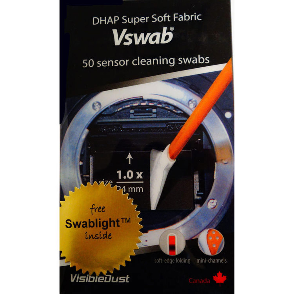 

Visible Dust DHAP Sensor Cleaning VSwabs, 1.0x/24mm Wide, 50 Pieces