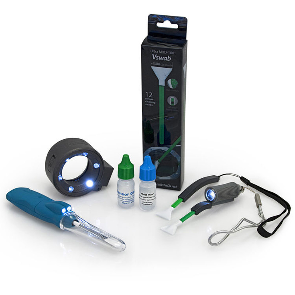 

Visible Dust Econo Bundle B Sensor Cleaning Set with 1.3x Green Vswabs