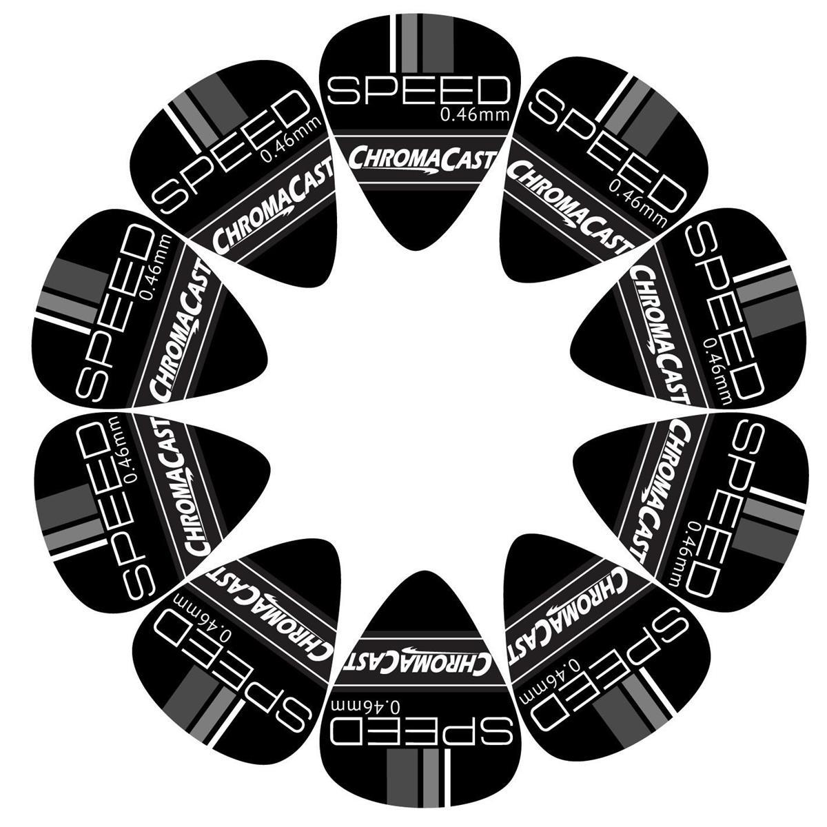 

ChromaCast Speed Celluloid Guitar Picks, Light Gauge, Assorted Colors, 10 Pack