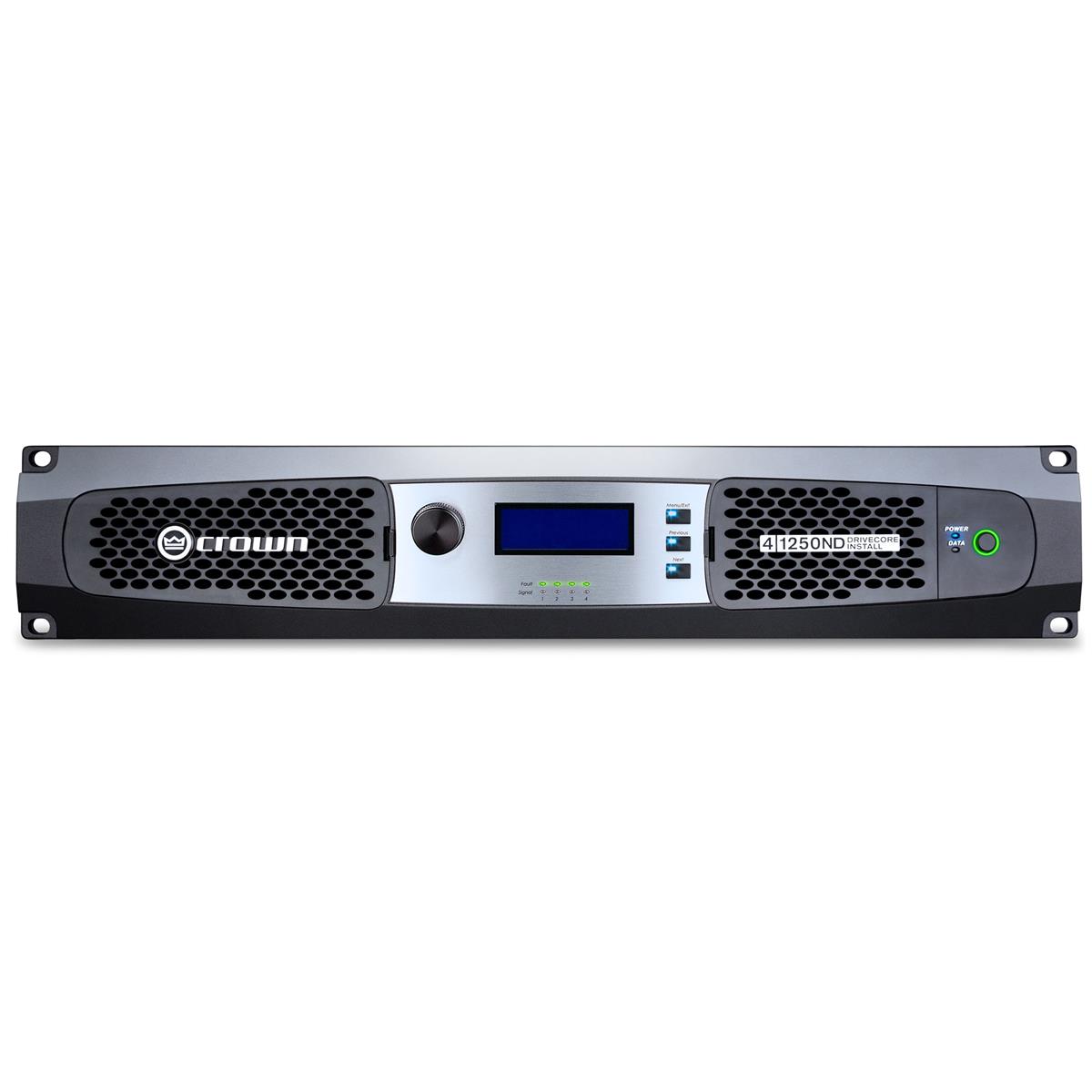Crown Audio DCi 4X1250ND Install Network Display 4-Ch 4x1250W Power Amp with AVB -  DCI4X1250ND-U-USFX