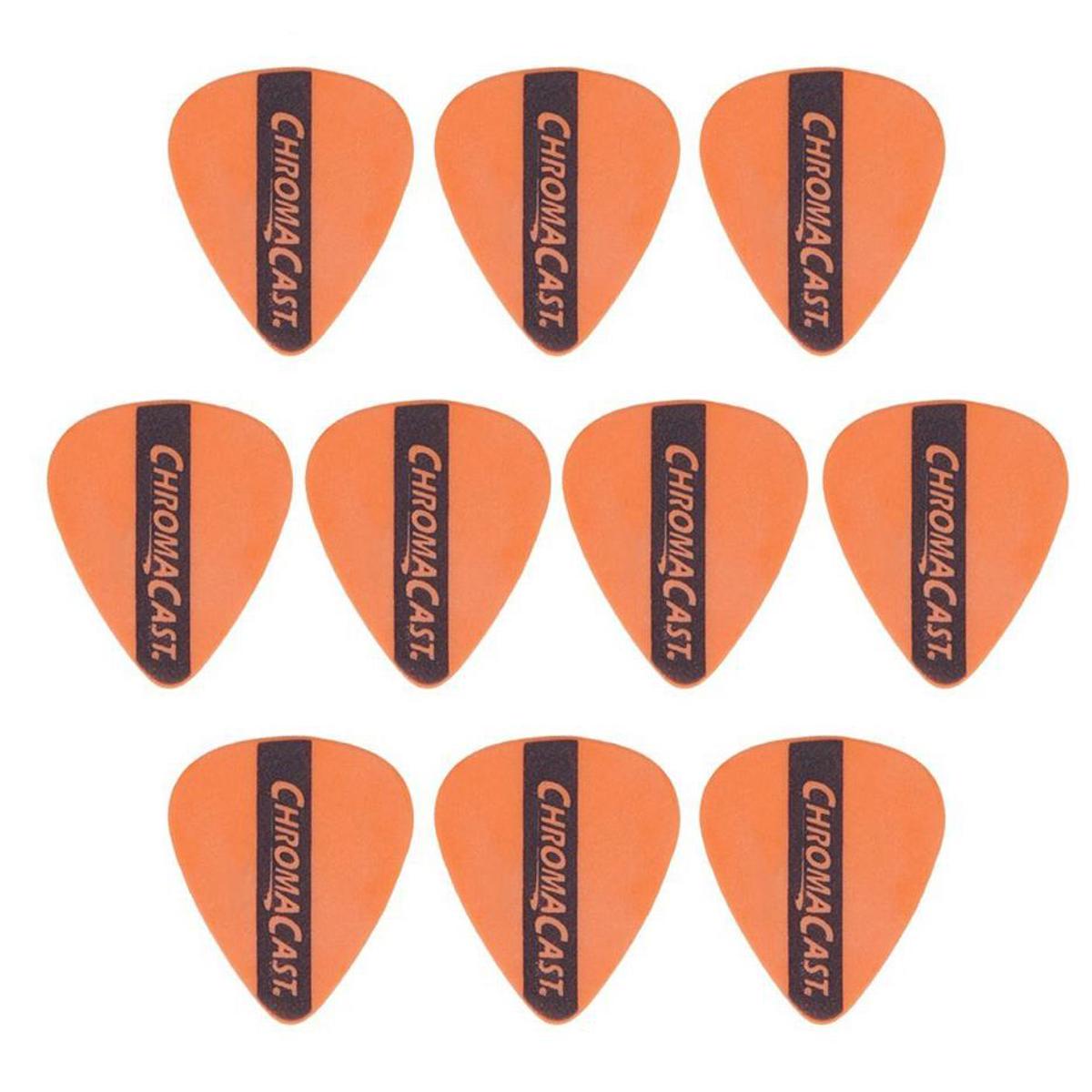 

ChromaCast Durapicks Delrin Guitar Pick, Light (0.60mm), 10 Pack, Orange