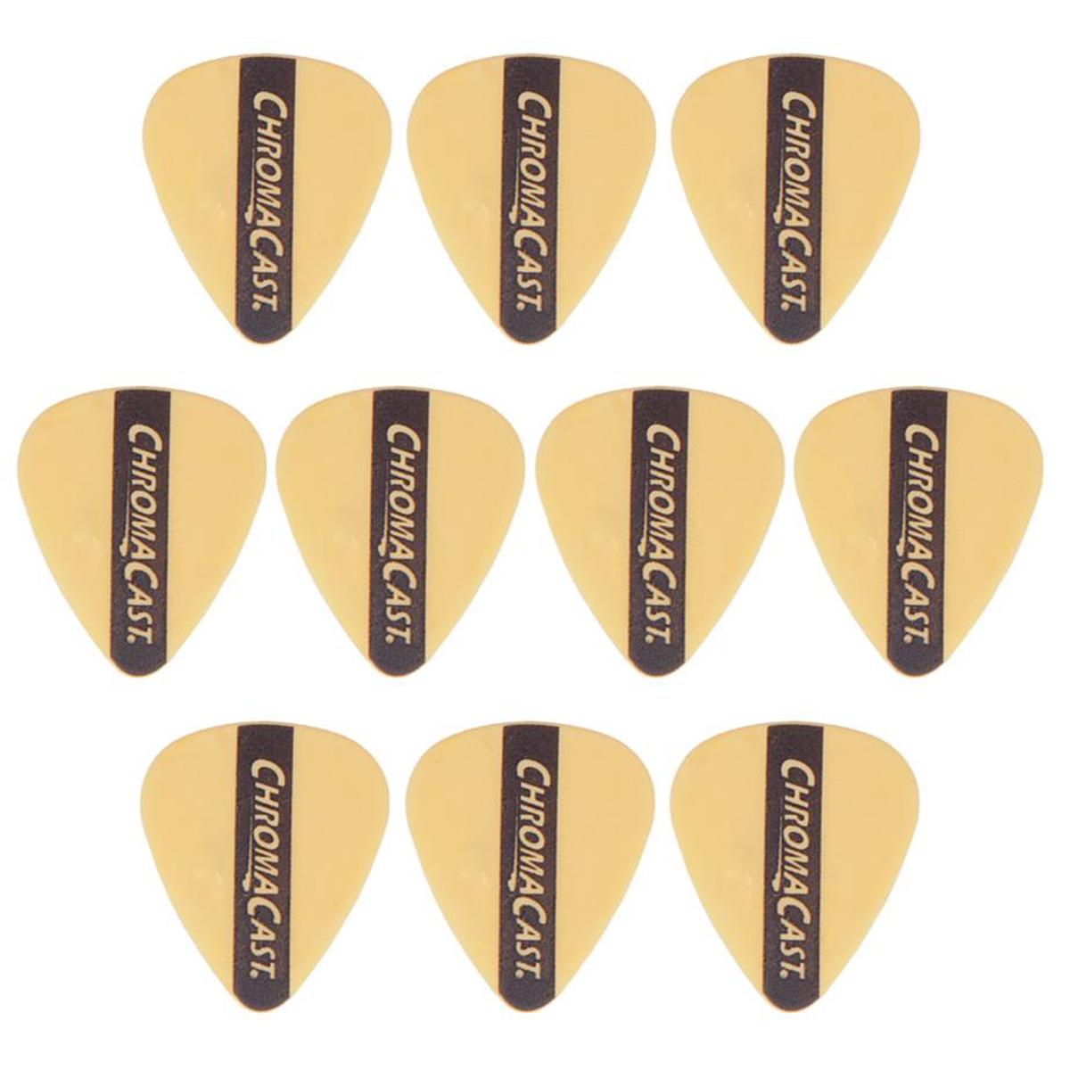 

ChromaCast Durapicks Delrin Guitar Pick, Light-Medium (0.73mm), 10 Pack, Yellow